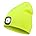 USB Rechargeable LED Beanie Hat for Outdoor Activities  Grey